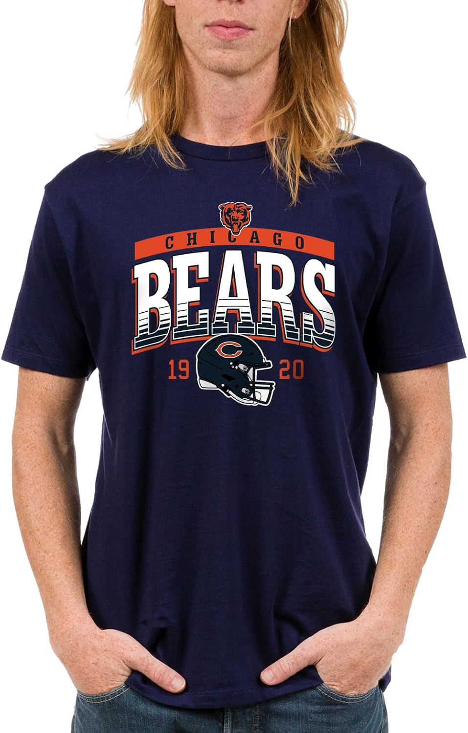 Official Chicago Bears NFL Women’s Short Sleeve T-Shirt – Licensed Adult Fan Gear 1920