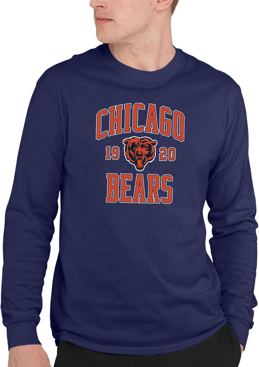 Chicago 1920 Bears Logo Official NFL Long Sleeve Tee – Established Team Apparel for Men & Women