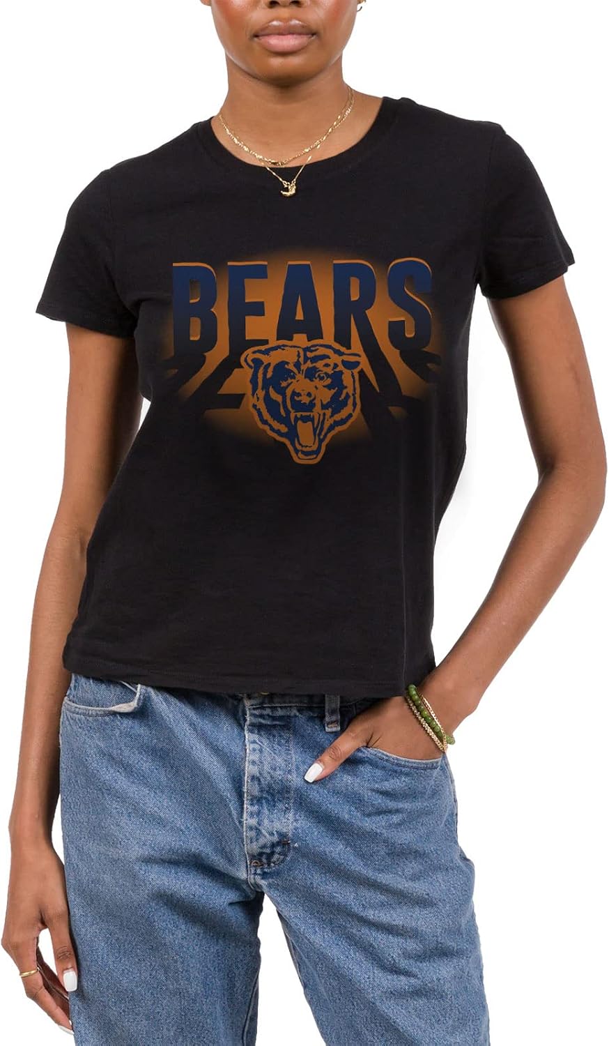Chicago Bears NFL Team Fan Apparel – Short Sleeve Spotlight T-Shirt for Men & Women