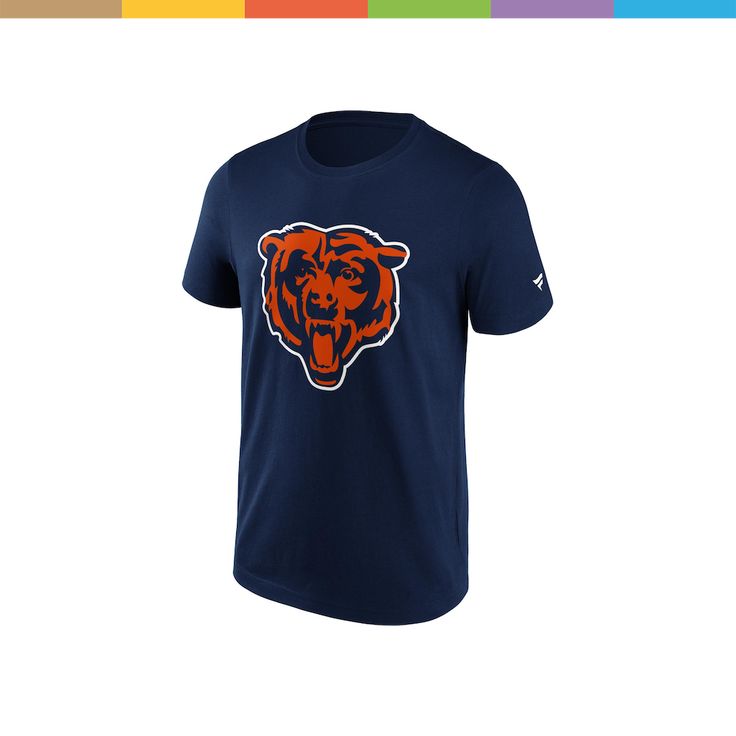 Chicago Bears Primary Logo Graphic T-Shirt for Men by Fanatics, Official NFL Team Apparel