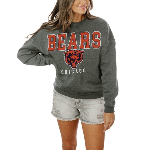 Chicago Bears Women’s Oversized Bring The Energy Pullover Sweatshirt for Gameday Couture Fashion