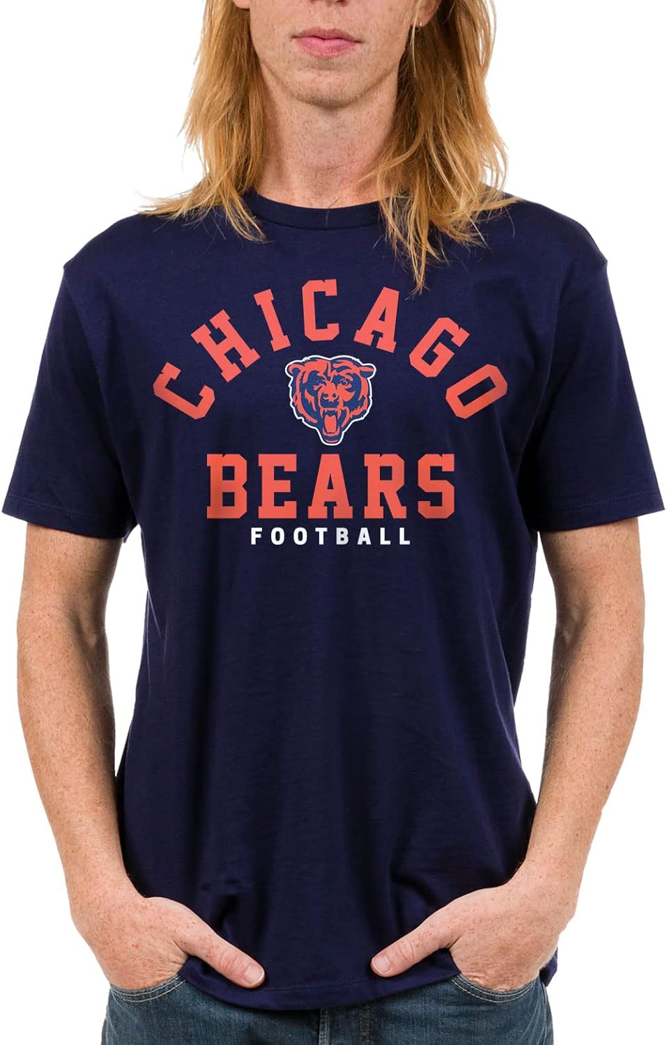 NFL Chicago Bears Classic Team Logo Short Sleeve T-Shirt for Men & Women Fans