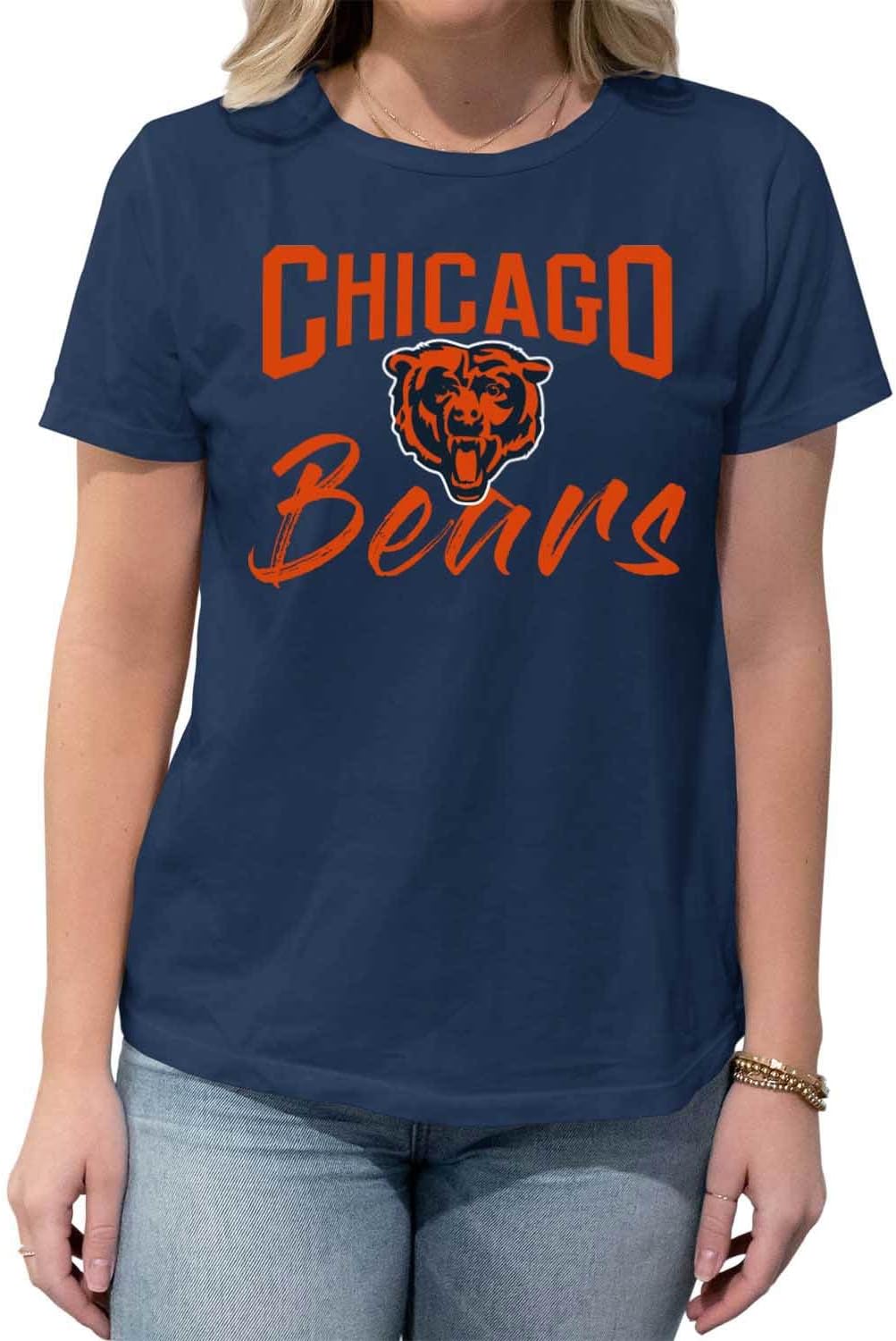 Official Chicago Bears NFL Logo Tee – Soft, Comfortable Fit for Game Days, Football Fans